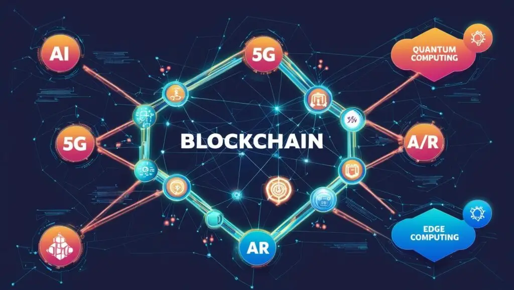 AI, blockchain, 5G, AR/VR, quantum computing, and edge computing
