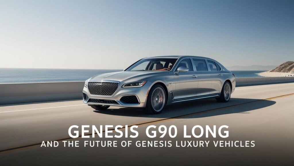 Creaza o imagine captivanta pentru articolul _Genesis G90 Long and the Future of Genesis Luxury Vehicles_