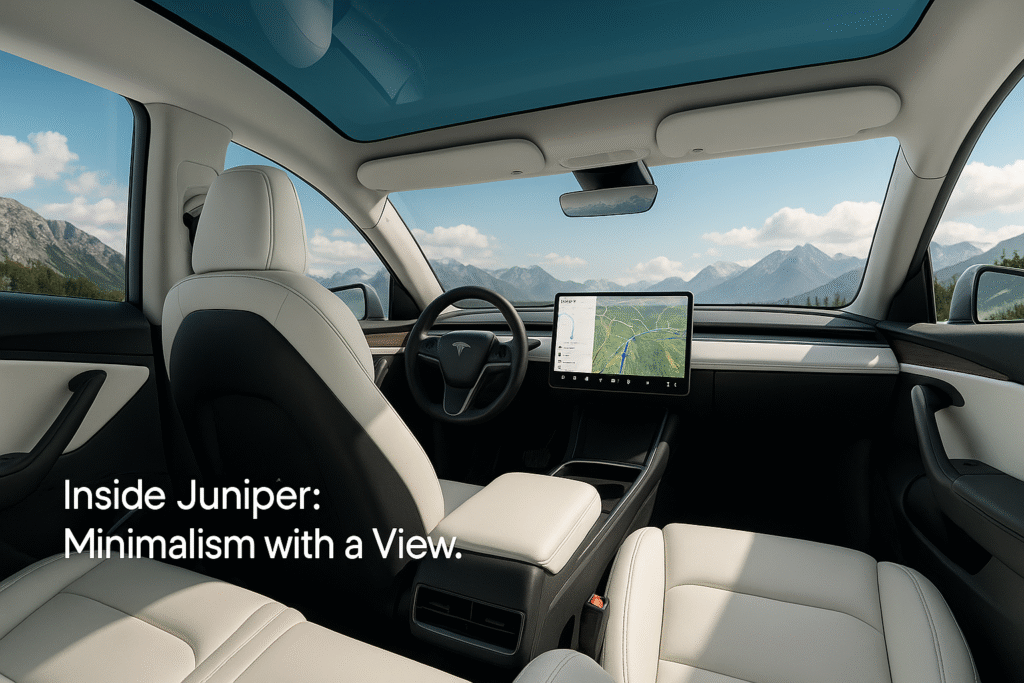 Tesla Model Y Juniper interior